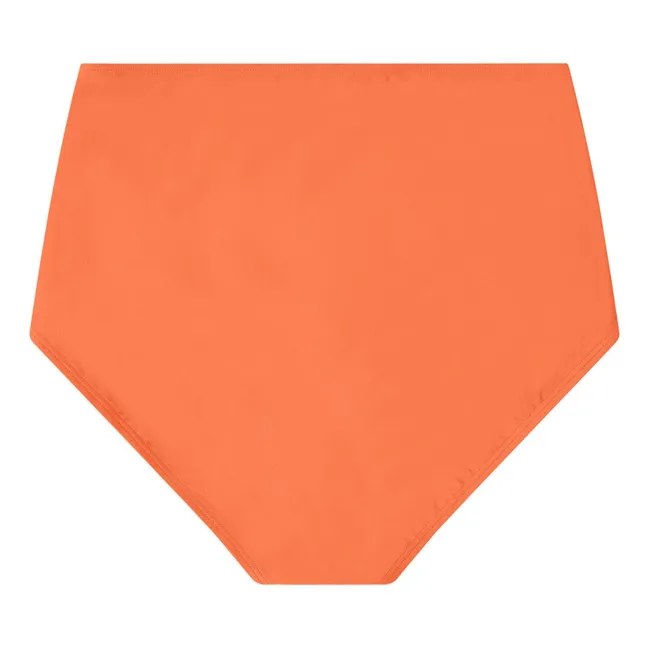 Culotte de fibra reciclada con cintura alta | Coral