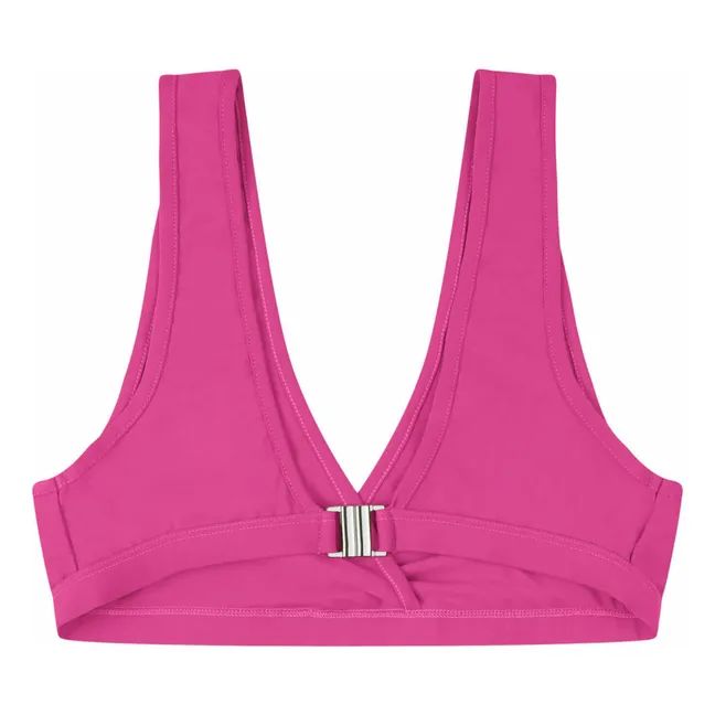 Haut de Maillot Fibres Recyclées | Rose fuschia