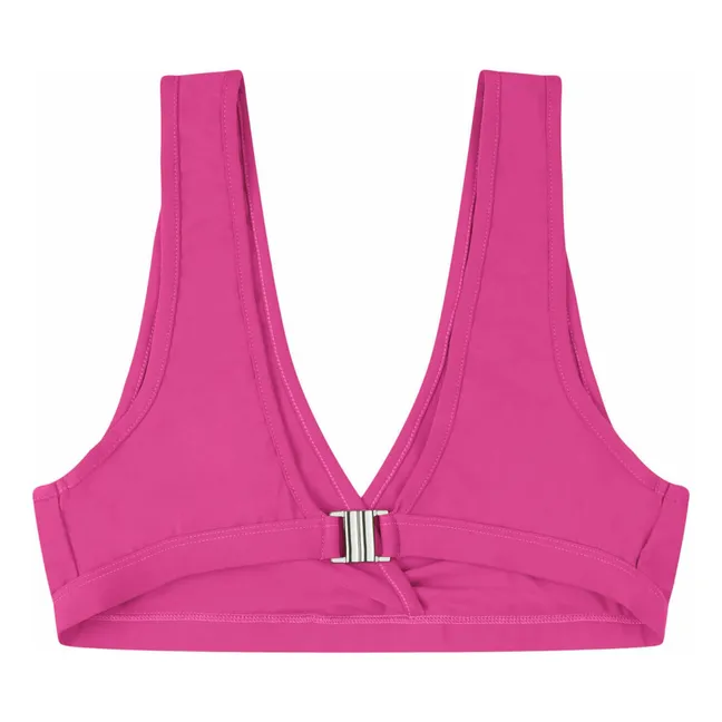 Recycled Fiber Jersey Top | Fuchsia