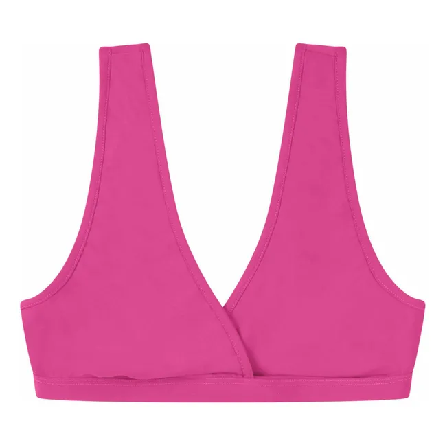 Haut de Maillot Fibres Recyclées | Rose fuschia