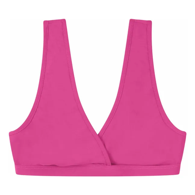 Recycled Fiber Jersey Top | Fuchsia