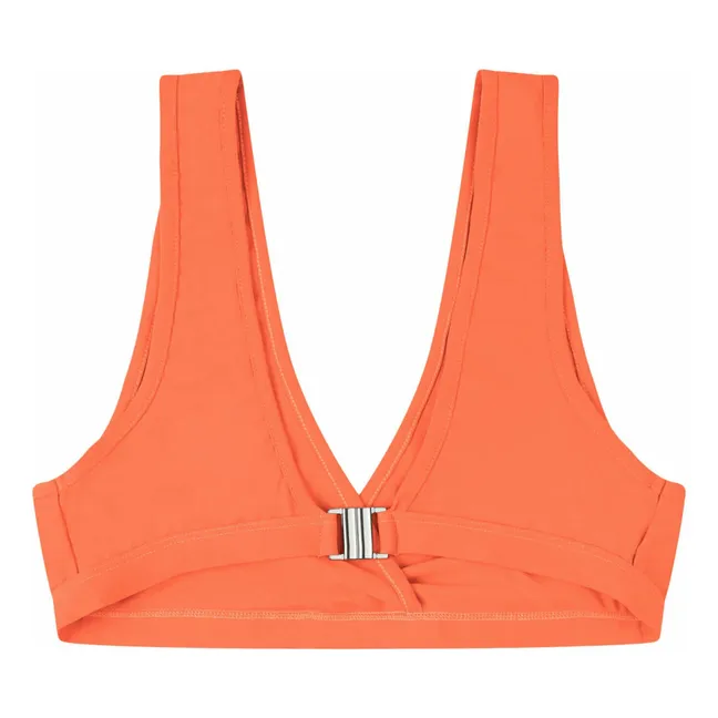 Recycled Fiber Jersey Top | Coral