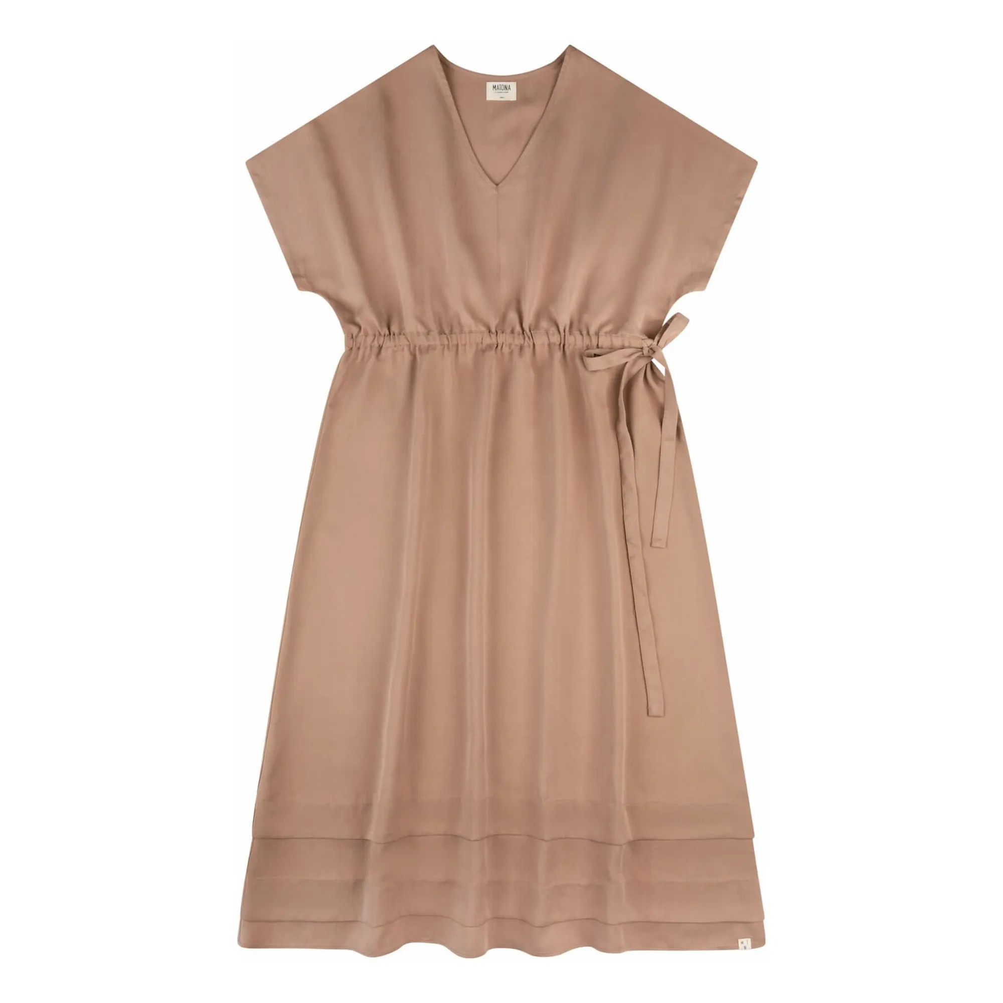 Matona Light Brown Tencel Dress