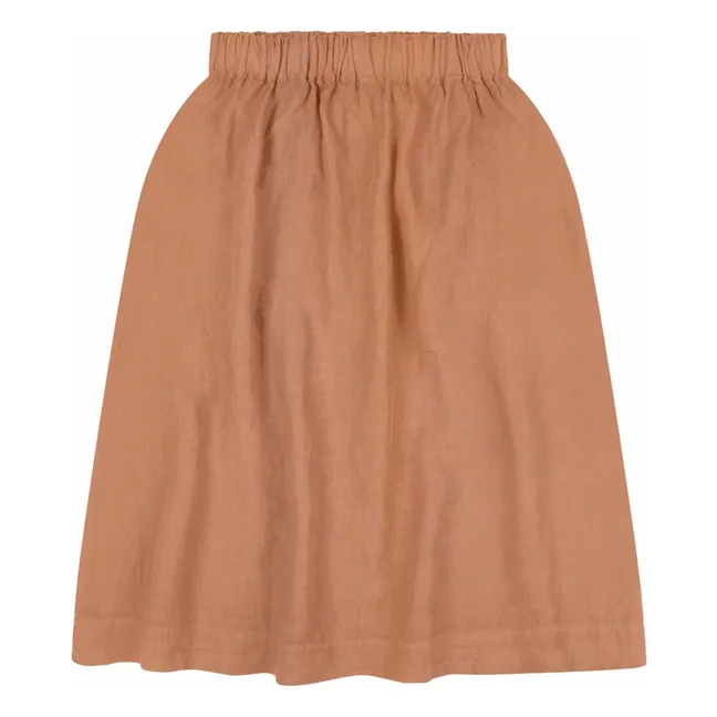 Jupe Midi Lin | Marron
