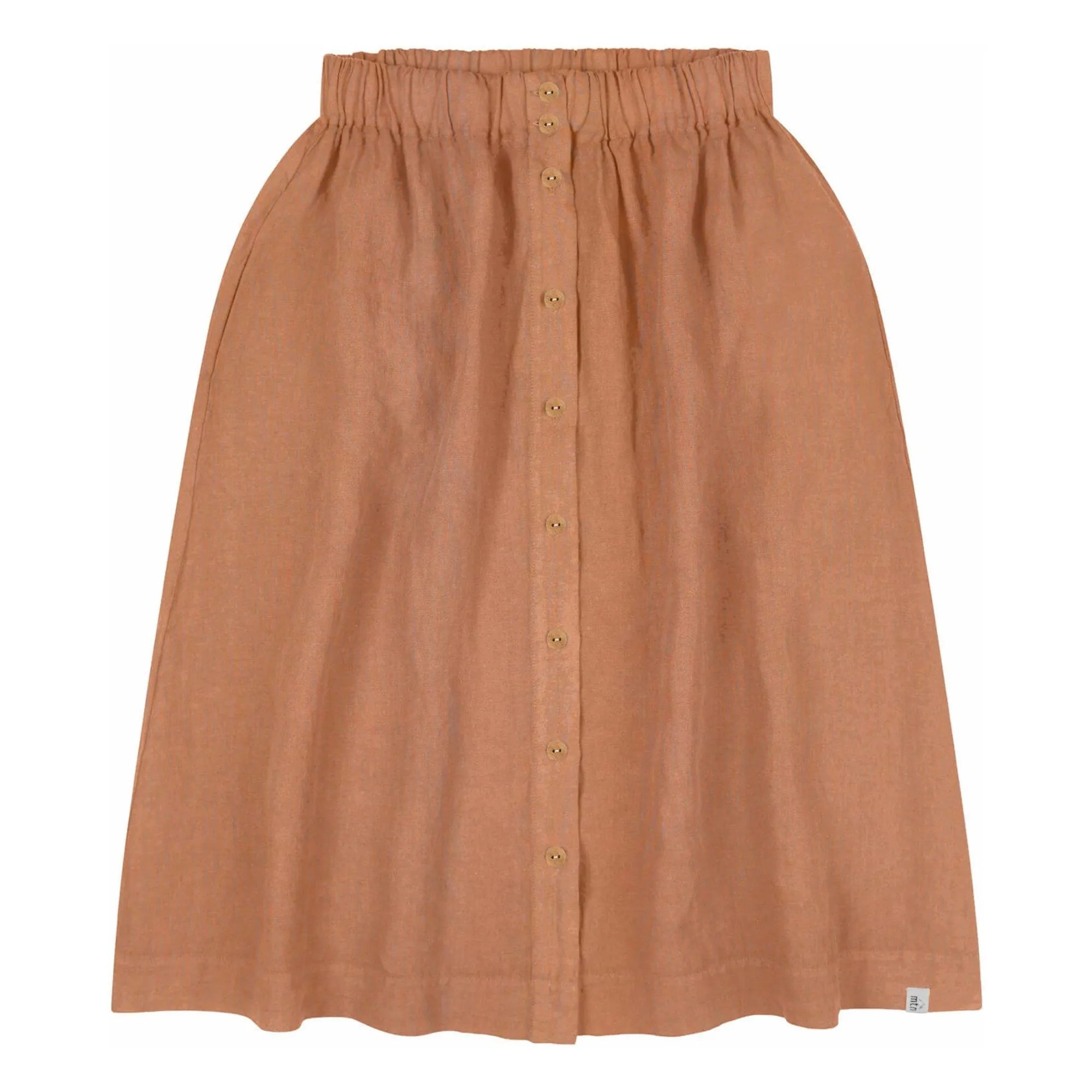 Matona Brown Midi Skirt Linen