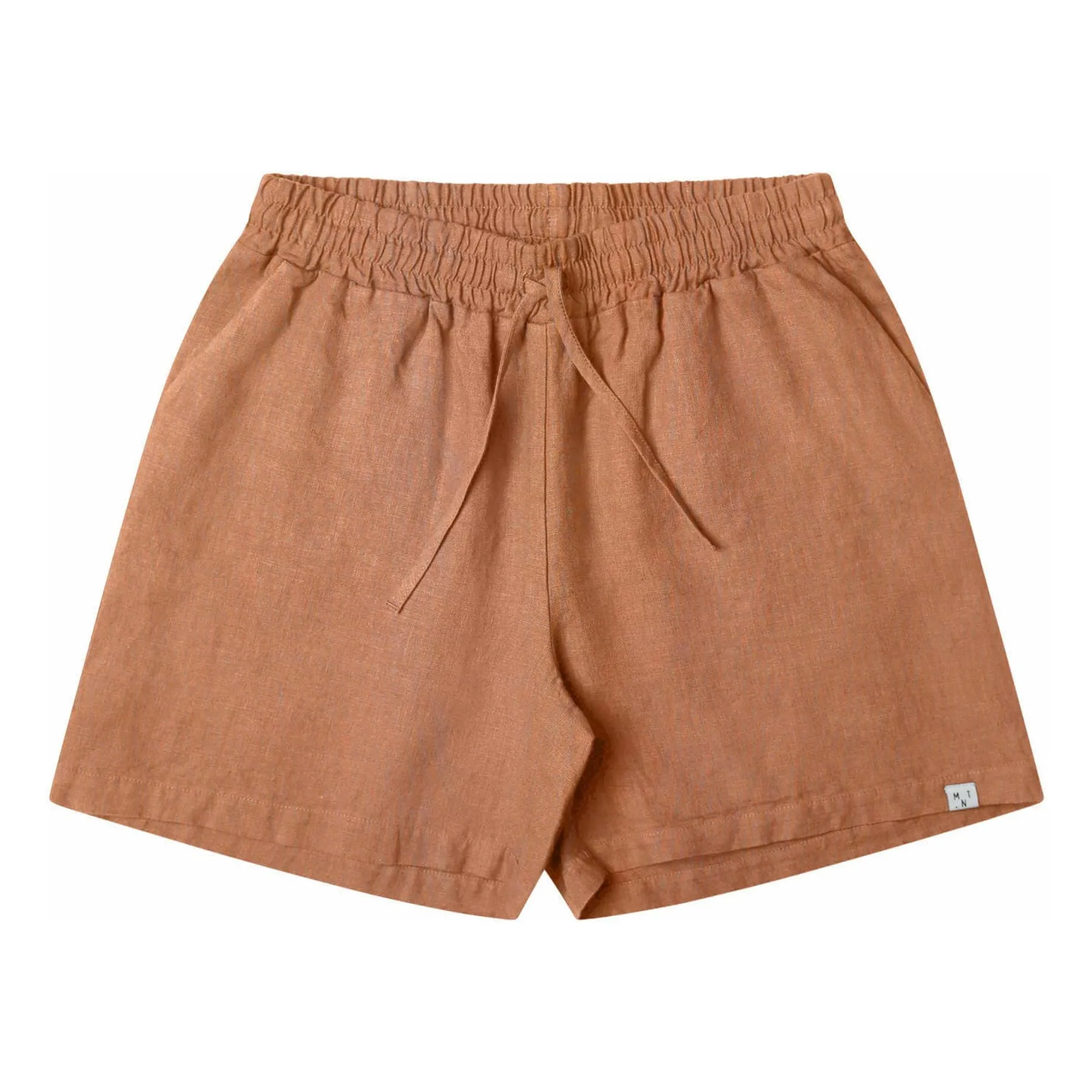 Matona Brown Linen Shorts