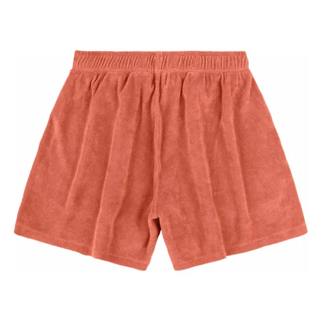 Pantalones cortos de rizo ecológico | Terracotta