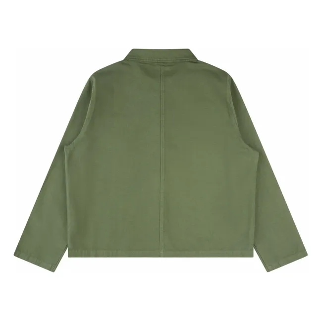 Veste Twill Coton Bio | Vert sapin