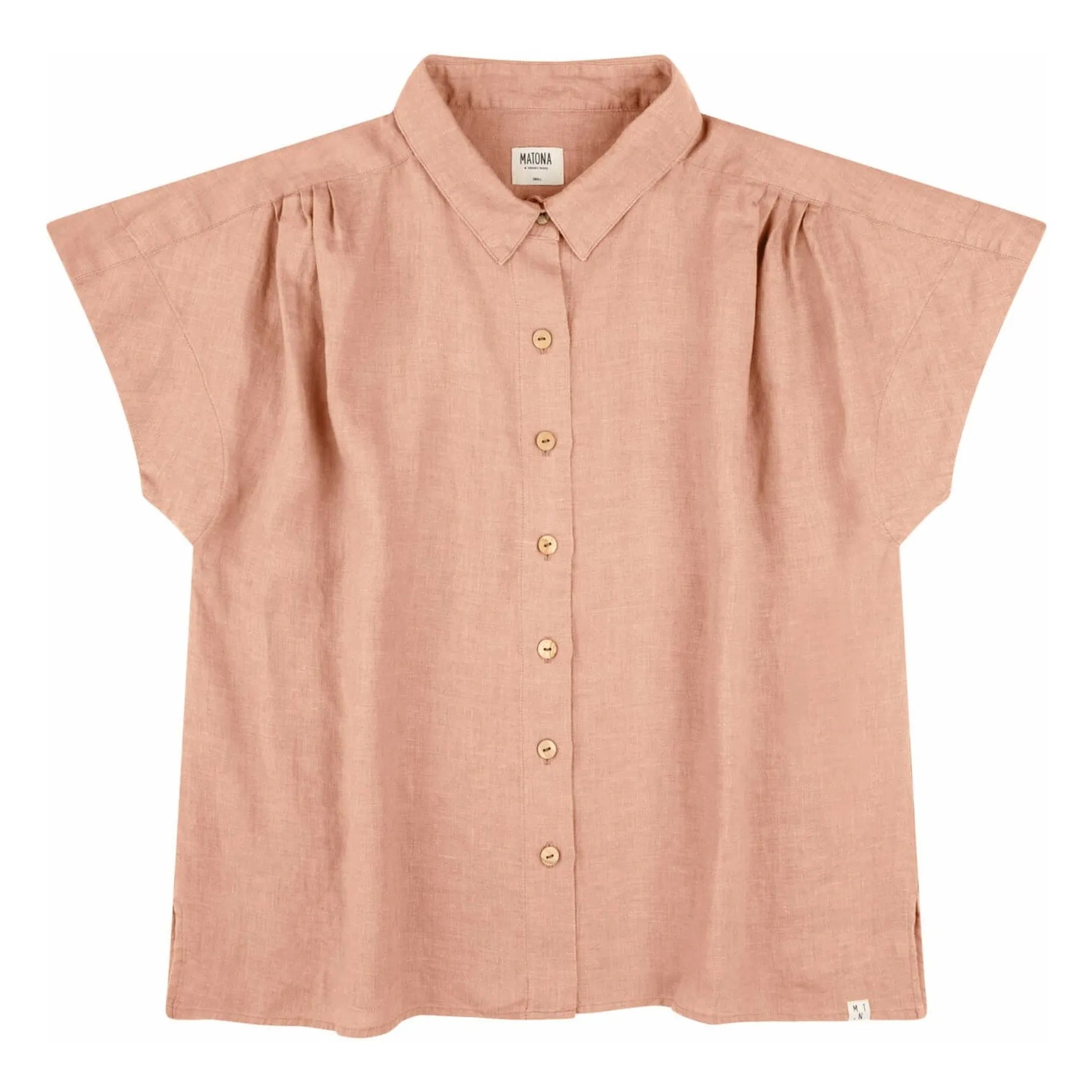 Matona Dusty Pink Linen Blouse