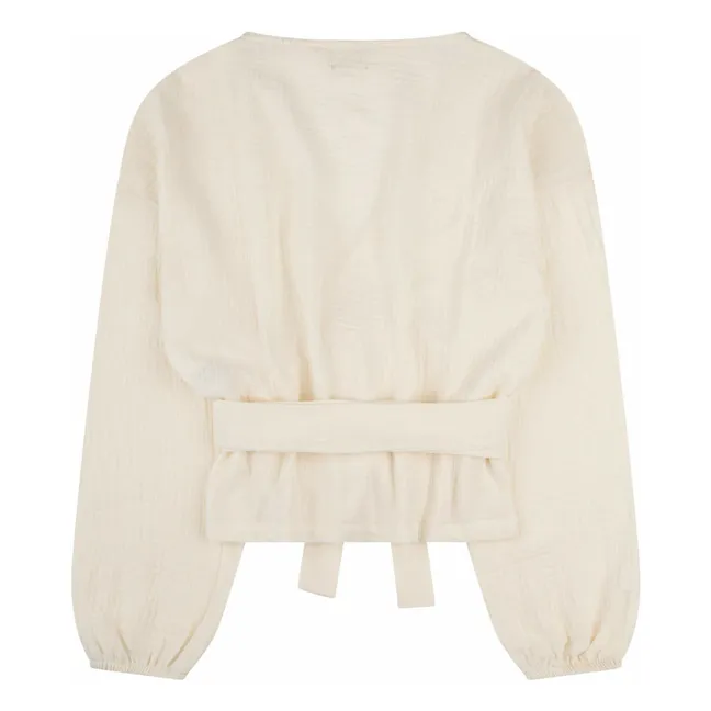 Blusa de gasa de algodón orgánico | Crudo