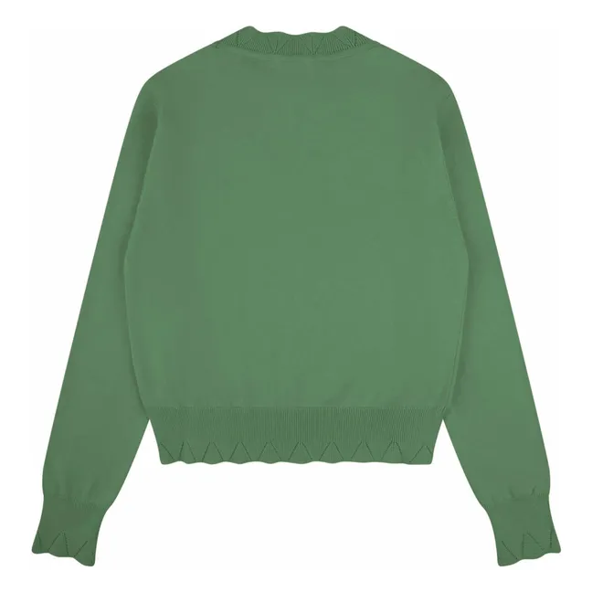 Jersey de algodón ecológico | Verde