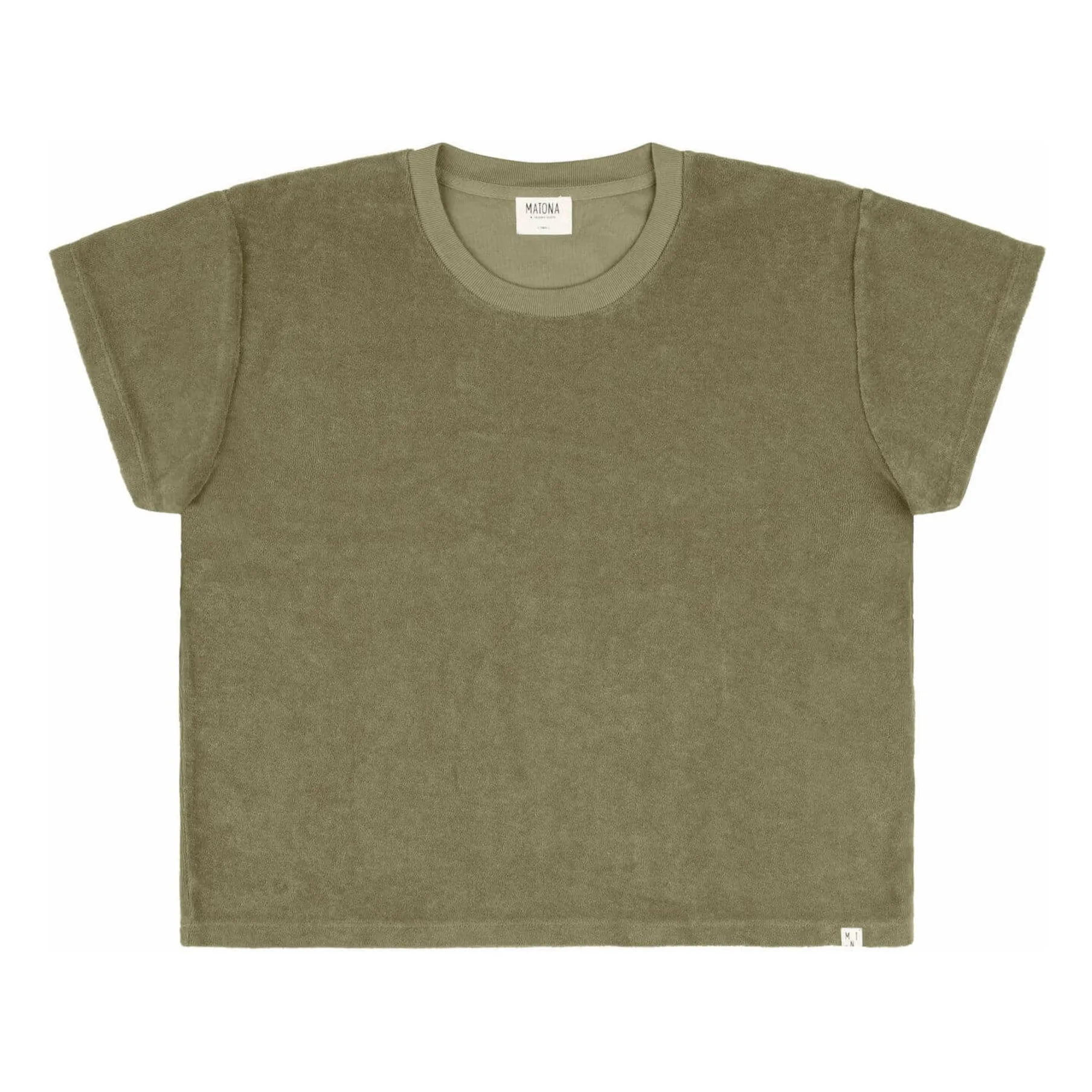 Matona Khaki Organic Terry T-Shirt