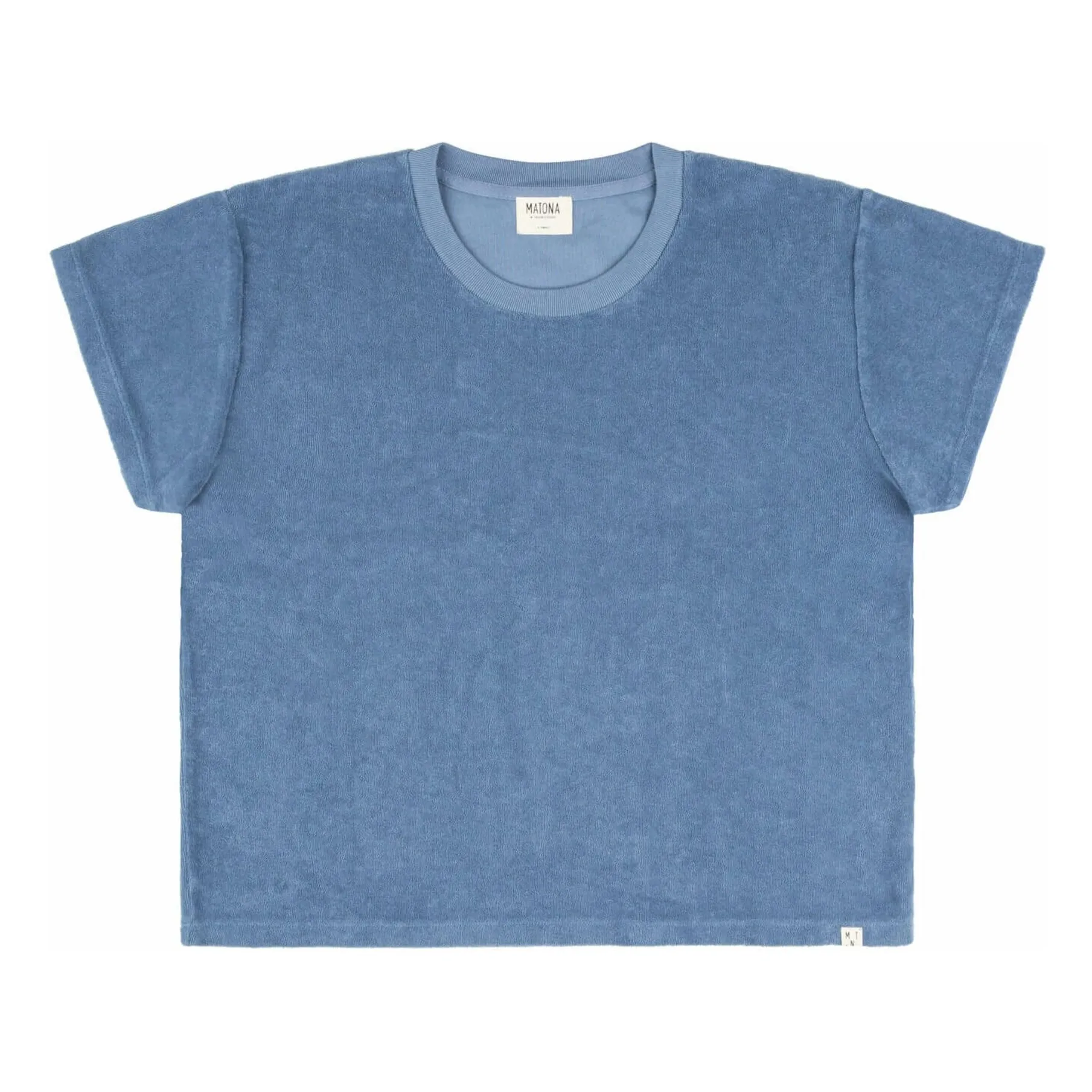 Matona Blue Organic Terry T-Shirt