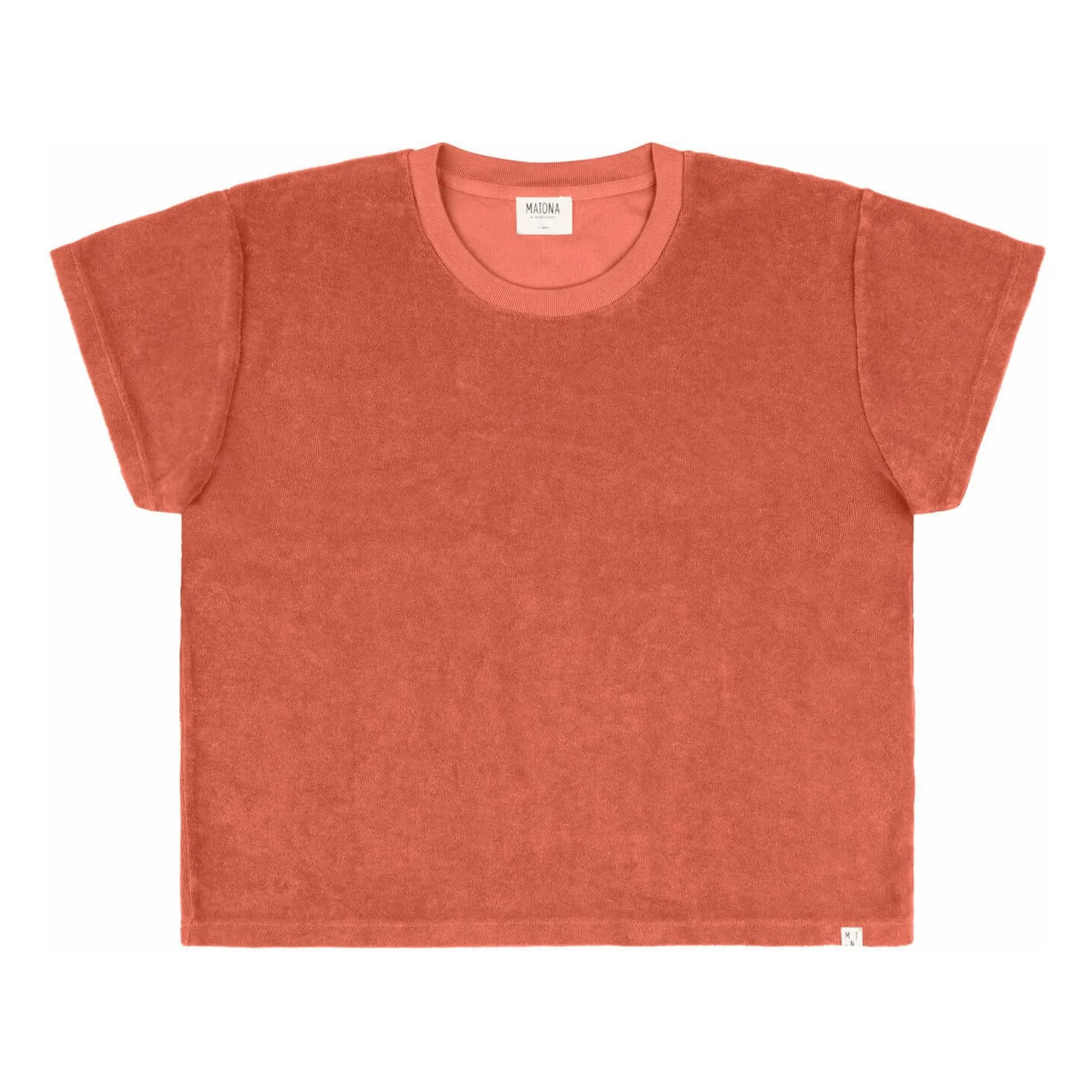 Matona Terracotta Organic Terry T-Shirt
