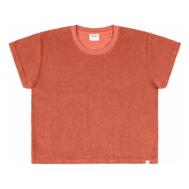 Bio-Frottee-T-Shirt | Terracotta