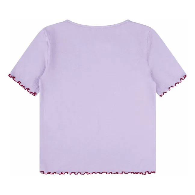 Camiseta de algodón ecológico | Lila