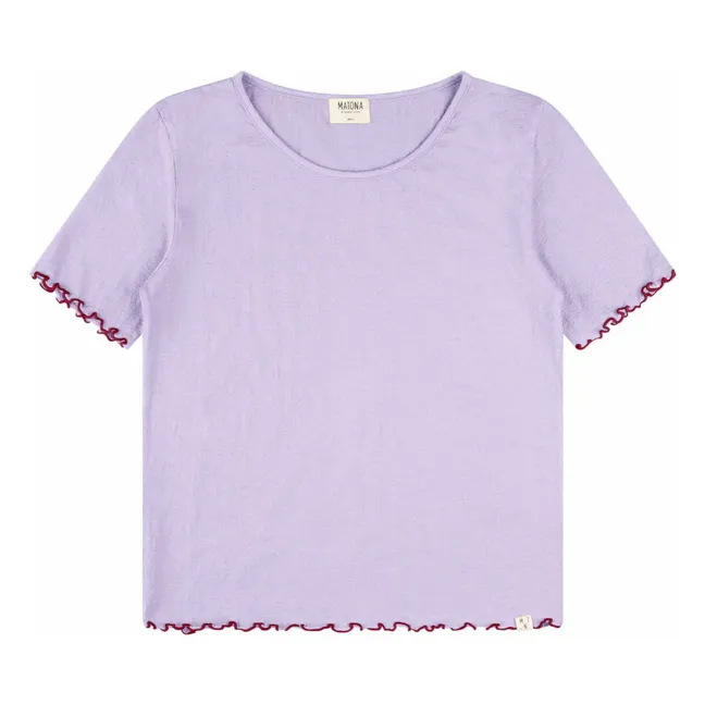 Camiseta de algodón ecológico | Lila