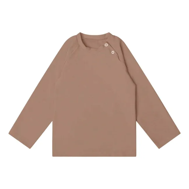 Anti-UV T-shirt Recycled fibers | Taupe brown