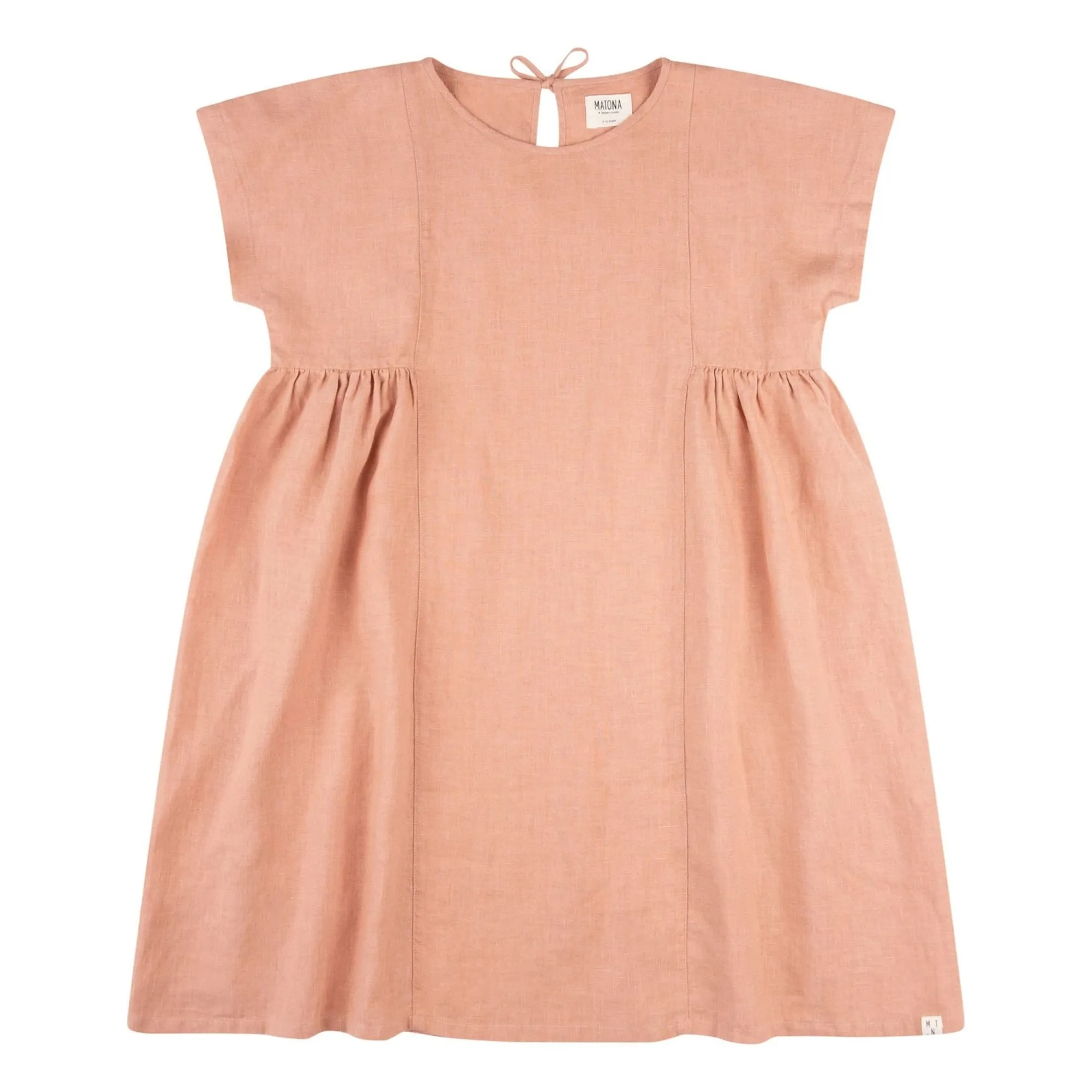 Matona Dusty Pink Linen Dress