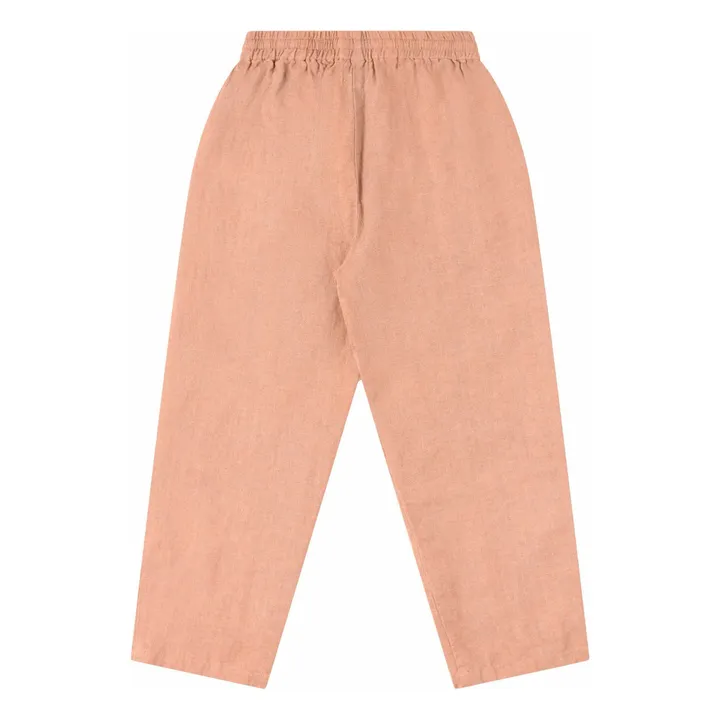 Pantalon Lin | Vieux Rose- Image produit n°3