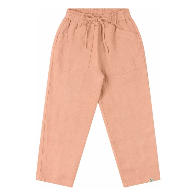 Pantalon Lin | Vieux Rose