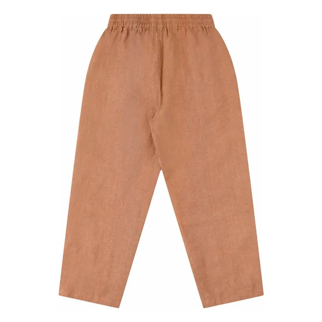 Pantalon Lin | Marron