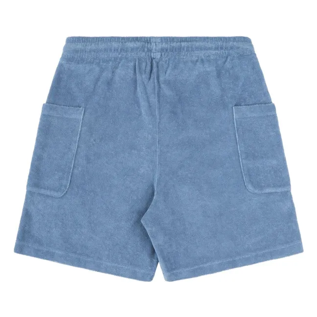 Pantalones cortos de rizo ecológico | Azul