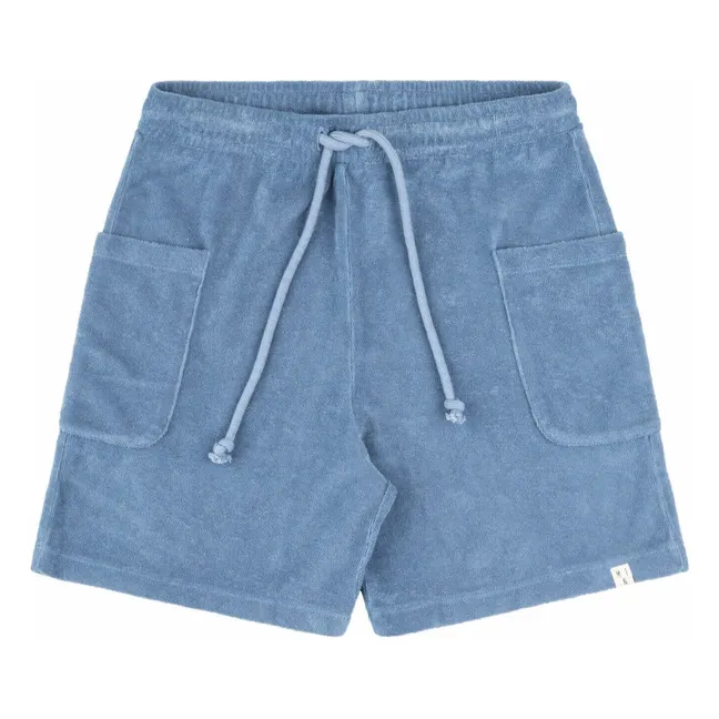 Pantalones cortos de rizo ecológico | Azul