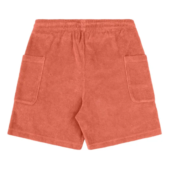 Pantalones cortos de rizo ecológico | Terracotta