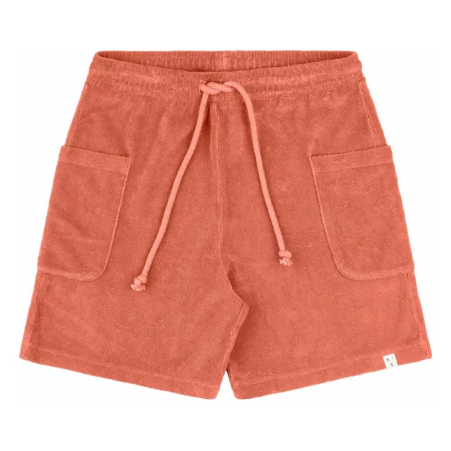 Pantalones cortos de rizo ecológico | Terracotta