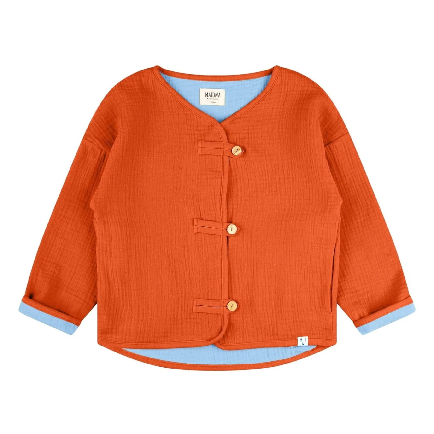 Matona Brick Red Organic Cotton Jacket