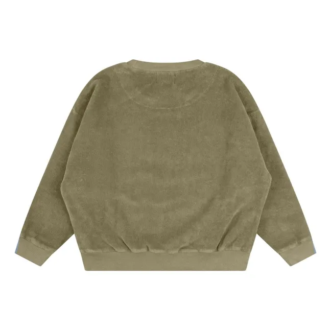 Jersey de rizo orgánico | Verde Kaki