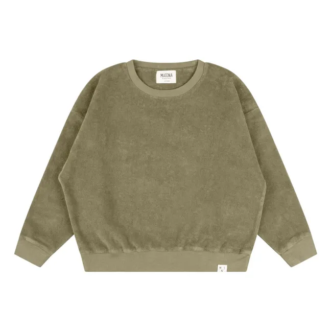 Jersey de rizo orgánico | Verde Kaki