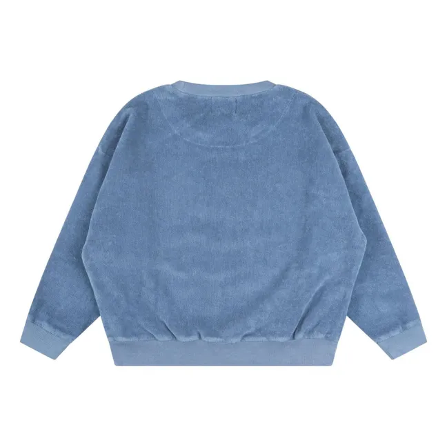 Jersey de rizo orgánico | Azul