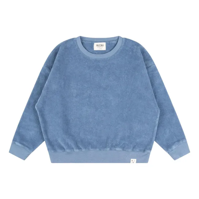Jersey de rizo orgánico | Azul
