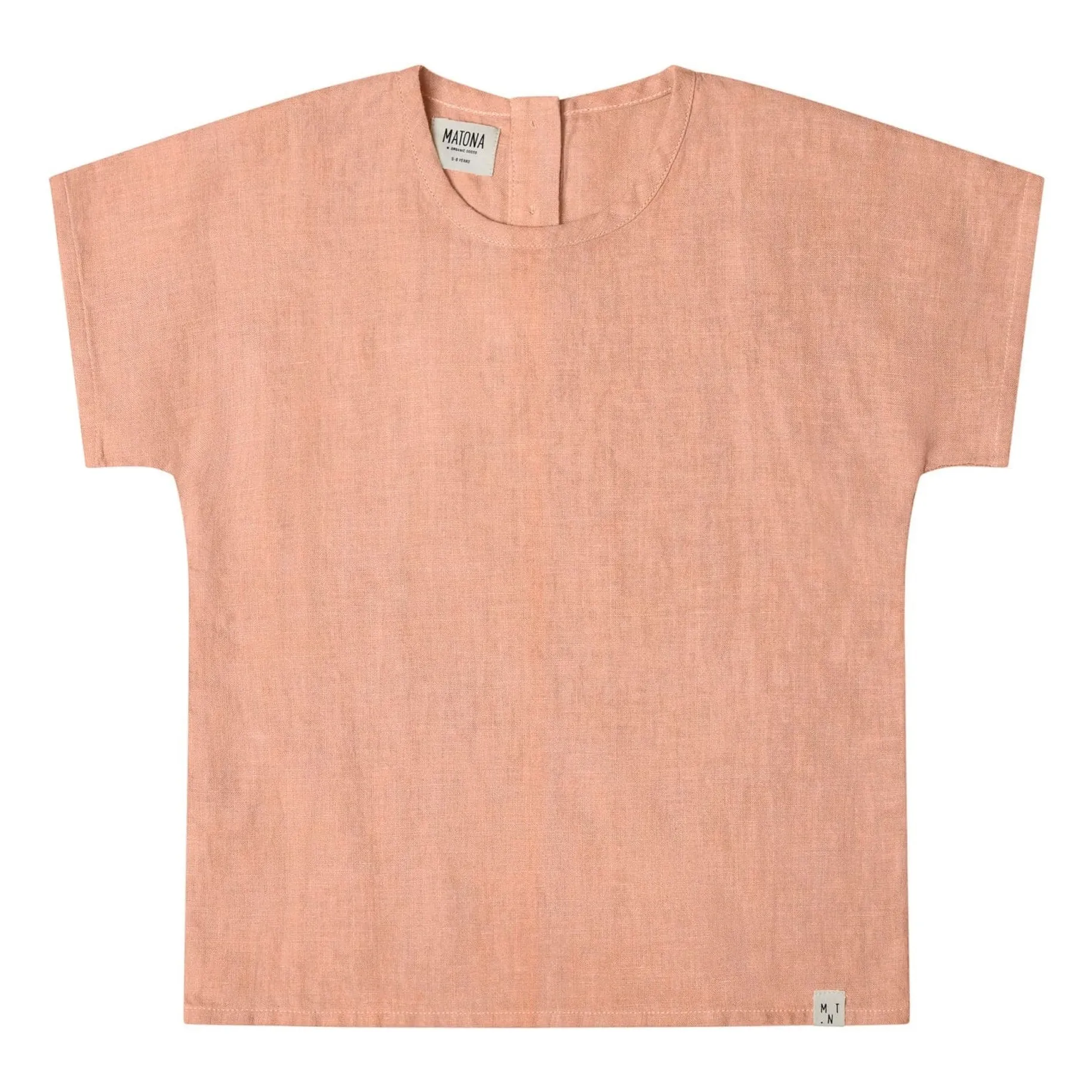 Matona Dusty Pink Linen T-Shirt