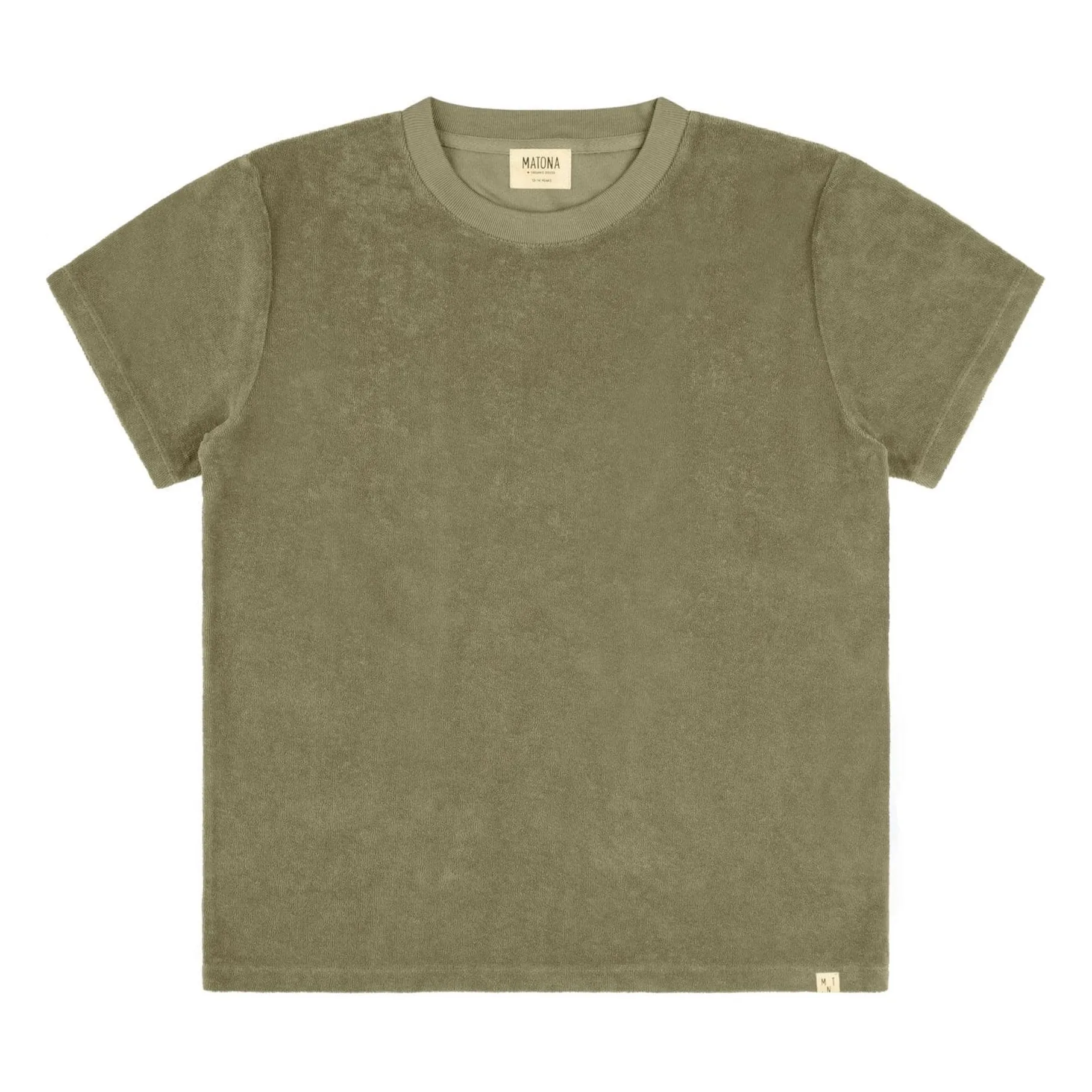 Matona Khaki Organic Terry T-Shirt