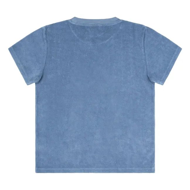 Camiseta de rizo ecológico  | Azul