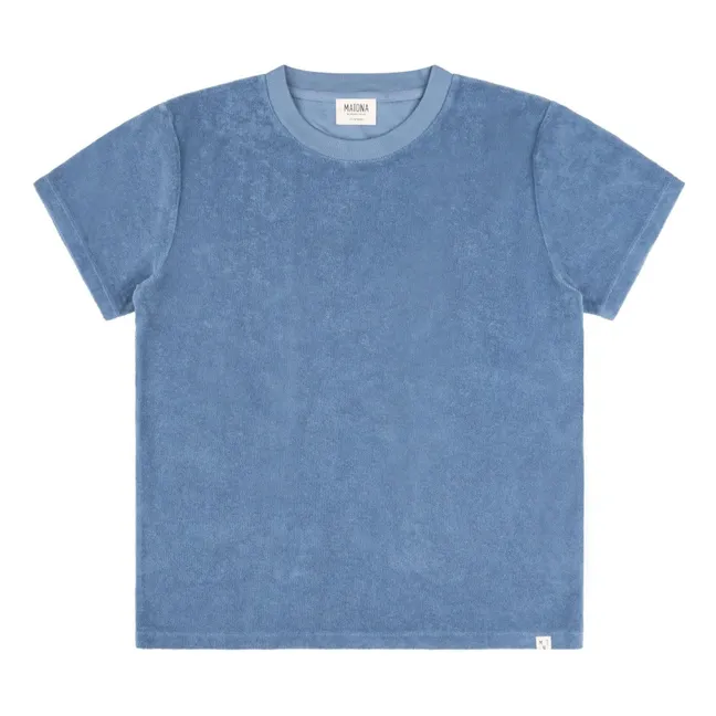 Camiseta de rizo ecológico  | Azul