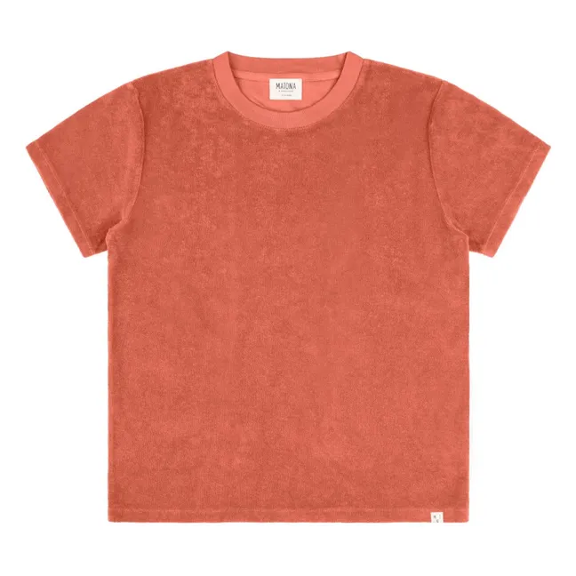 Camiseta de rizo ecológico  | Terracotta