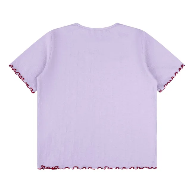 Organic cotton T-shirt | Lilac