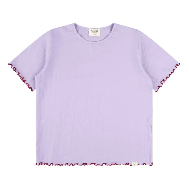 Organic cotton T-shirt | Lilac