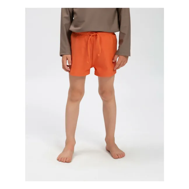 Shorts de baño de fibra reciclada | Coral