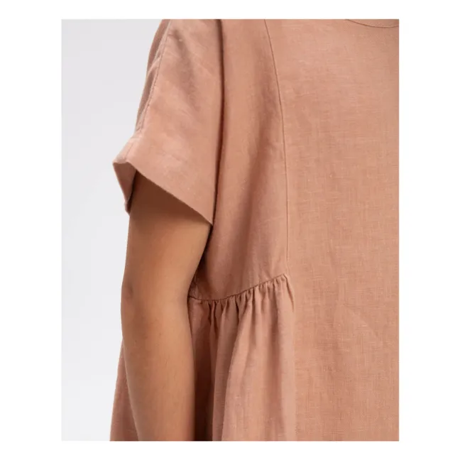Vestido de lino | Rosa Viejo