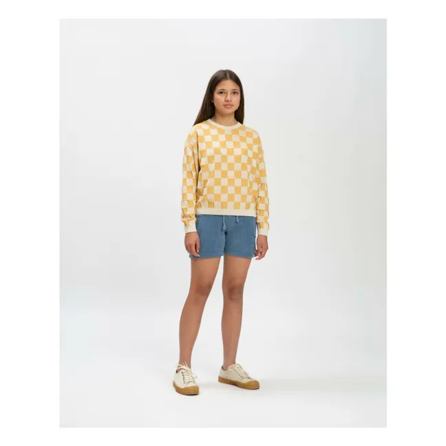 Pantalones cortos de rizo ecológico | Azul