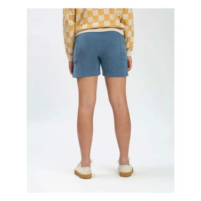 Pantalones cortos de rizo ecológico | Azul