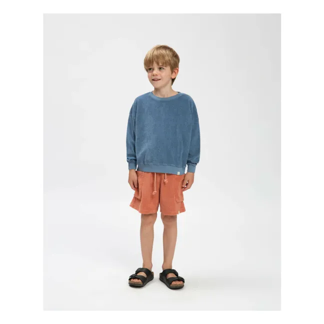 Jersey de rizo orgánico | Azul