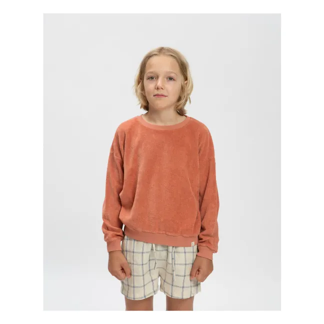 Jersey de rizo orgánico | Terracotta
