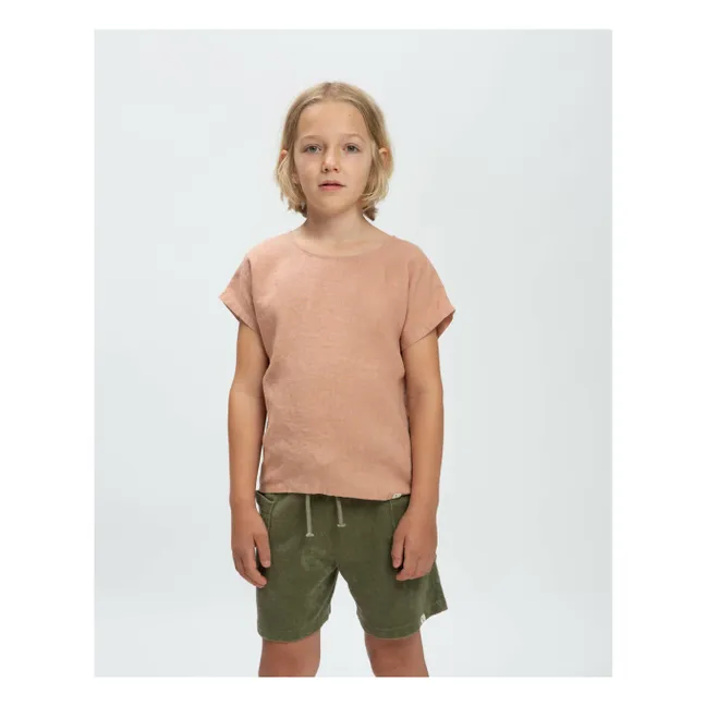 Camiseta de lino | Rosa Viejo