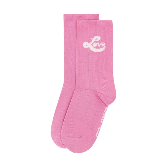Chaussettes Pink Lover | Blanc
